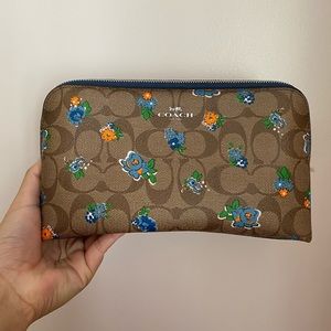 Coach Leather Makeup Bag